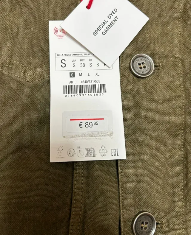 Chaqueta Zara Verde Oliva