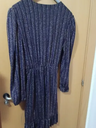 Vestido Lentejuelas Dorado y Morado Talla XL