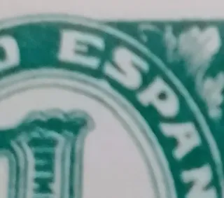 Bloque 4 sellos España 1 céntimo error