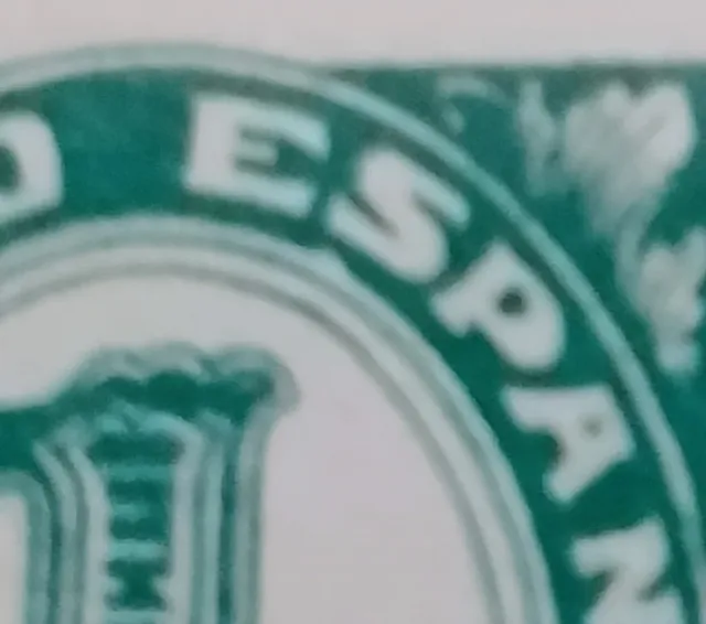 Bloque 4 sellos España 1 céntimo error