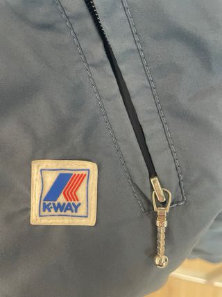 Cazadora(Puffer ligero) K-Way Vintage Azul Talla L
