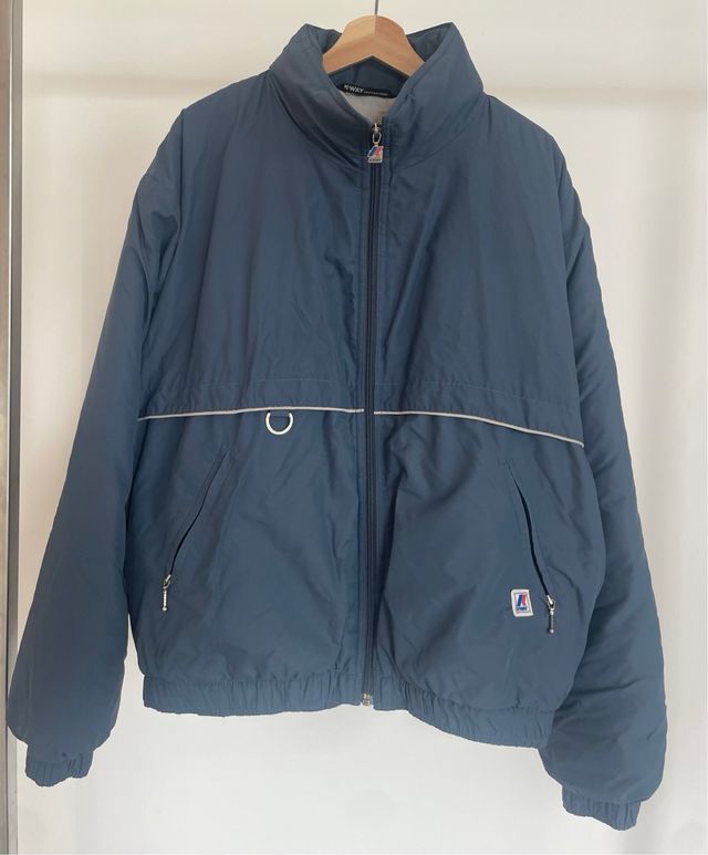 Cazadora(Puffer ligero) K-Way Vintage Azul Talla L