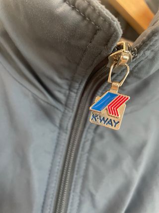 Cazadora(Puffer ligero) K-Way Vintage Azul Talla L