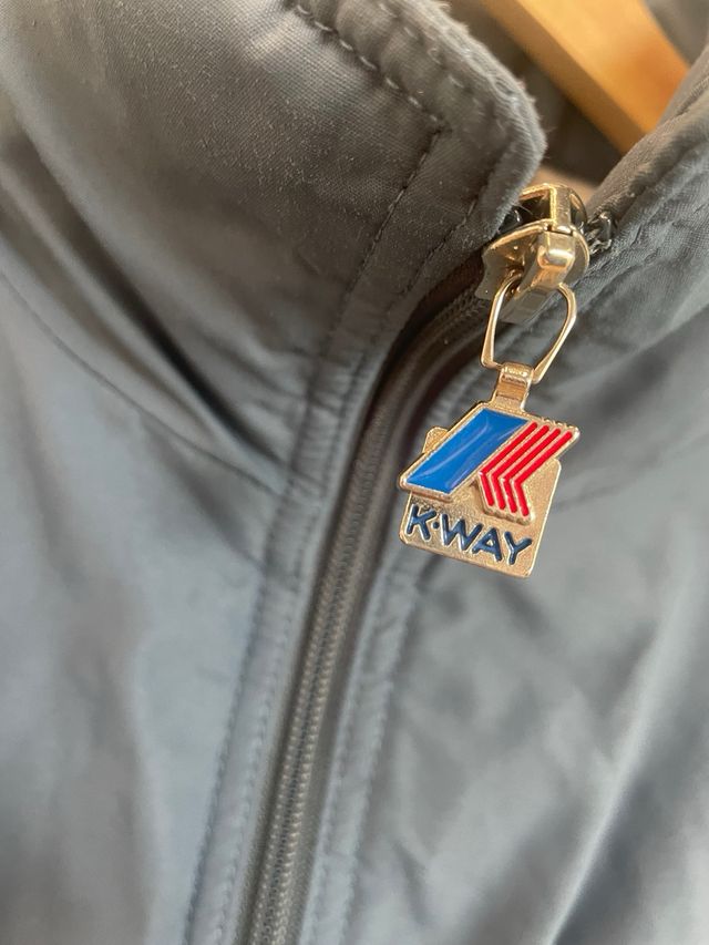 Cazadora(Puffer ligero) K-Way Vintage Azul Talla L