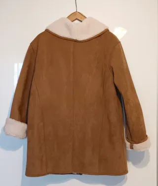 Chaqueta Zara ante y borrego