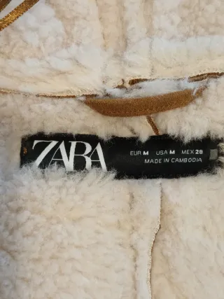 Chaqueta Zara ante y borrego