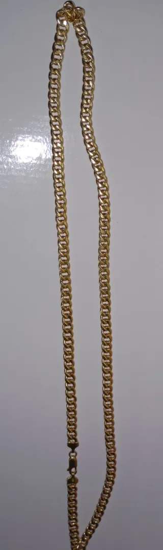 Cadena Cubana Oro 18k Ley 750 Semi Maciza 60cm NEG