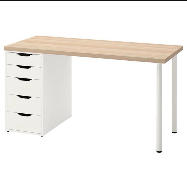 Escritorio madera y blanco en perfecto estado