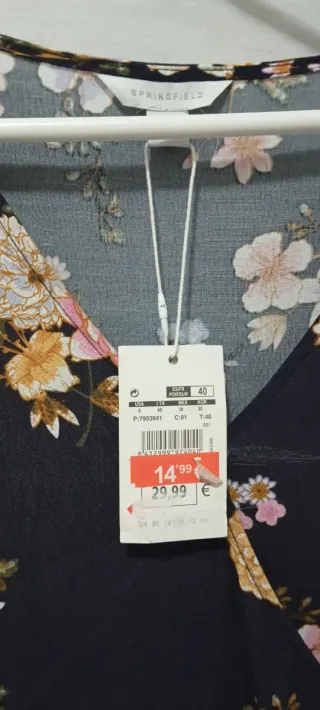 Vestido Springfield manga larga