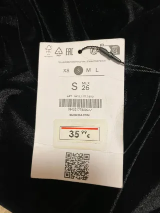 Mono Zara Negro Talla XS