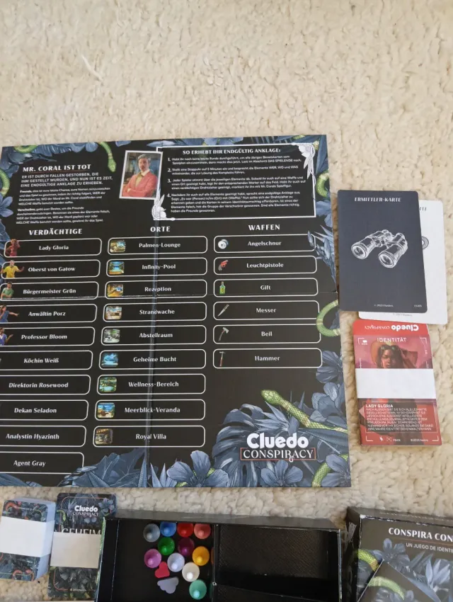 Juego de mesa Cluedo Conspiracy