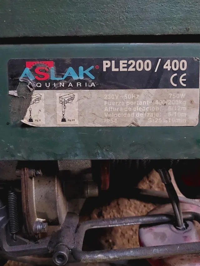 Polipasto Eléctrico ASIAK PLE200/400