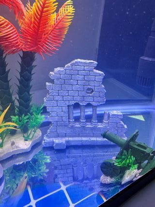 Decoración Acuario Ruinas Resina