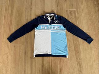 Polo Tommy Hilfiger Vintage Manga Larga Talla L