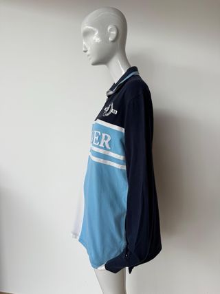 Polo Tommy Hilfiger Vintage Manga Larga Talla L