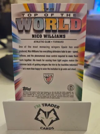 Nico Williams 115/150 Topps Finest Europa League
