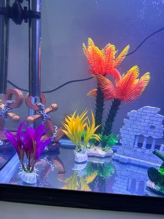 Plantas Acuario Decoración Palmeras Artificiales