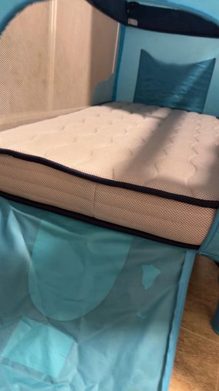 Cuna de viaje Asalvo Baby azul turquesa incluye