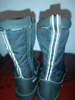 Botas de nieve acolchadas negras talla 34