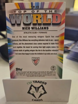 Nico Williams 167/299 Europa League Topps Finest