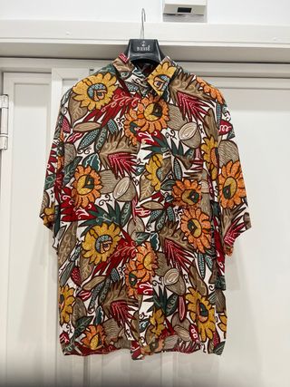 Camicia Uomo Vintage Fantasia Floreale