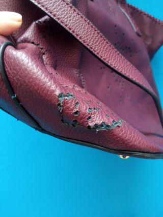 Bolso Desigual Granate Corazones