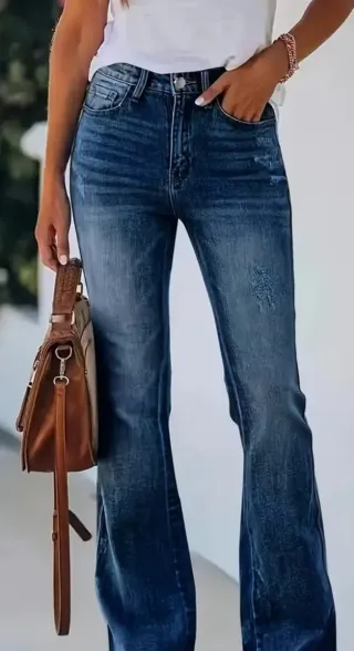 Vaqueros Mujer Denim Azul