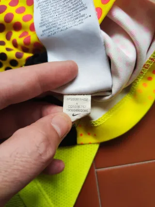 Nike CR7 maglia calcio Dri-Fit taglia L 158 Giallo