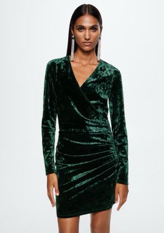 Vestido verde de terciopelo