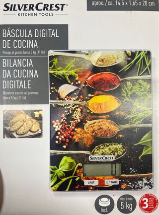 Báscula Digital de Cocina SilverCrest