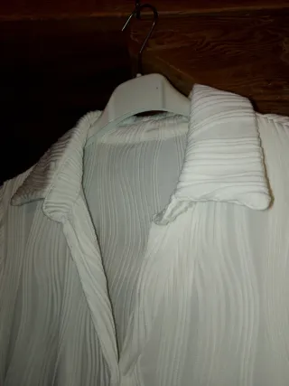 Camicia donna calda con trama in rilievo