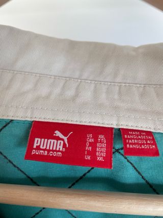 Polo Puma Vintage Y2K Rayas Azul/Marrón Talla XXL