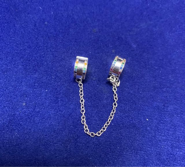 Cadena d Seguridad Plata con Clips Pulsera Pandora