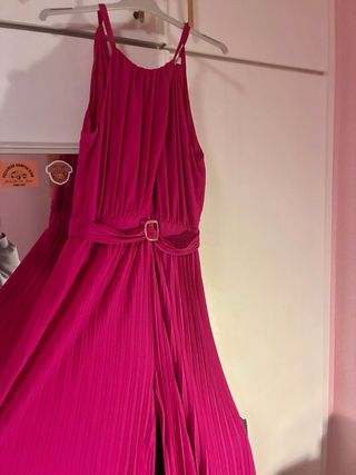 Mono de vestir rosa mujer