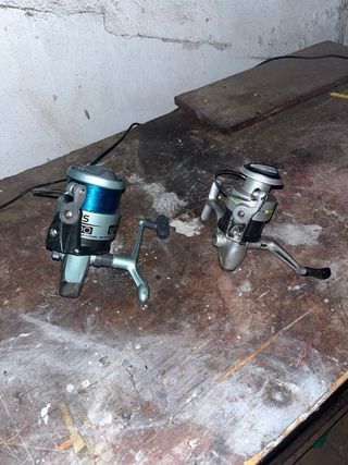 Carretes de pesca variados