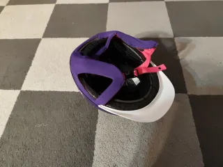 Casco Hípica Niña 7 Morado, 55-57 cm, 490 gr