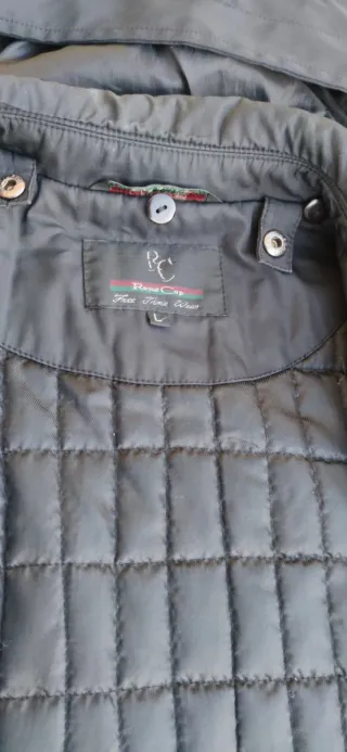 Parka acolchada negra