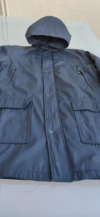 Parka acolchada negra