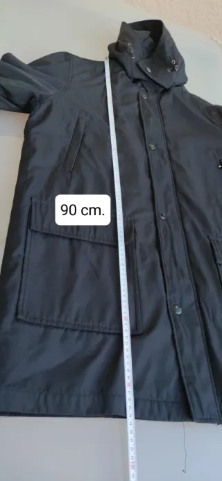 Parka acolchada negra