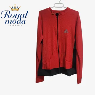 Set Fitness Adidas Mujer - Chamarra Roja y Mallas