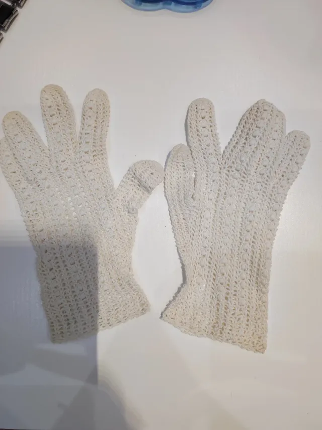 Guantes Crochet Vintage Elegantes