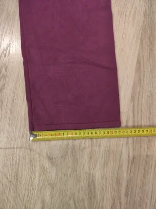 Pantalón de punto mujer morado