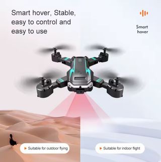 Dron Plegable Negro/Azul 8K Dual Camera NUEVO