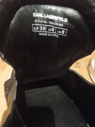 Deportivas Karl Lagerfeld velcro negras T.39