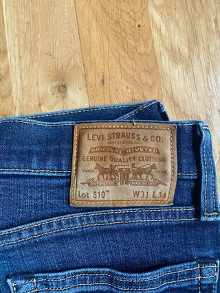 Levi's 510 W31 L34 Jeans Blu
