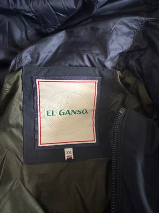 Parka hombre plumas gris TXXL nueva