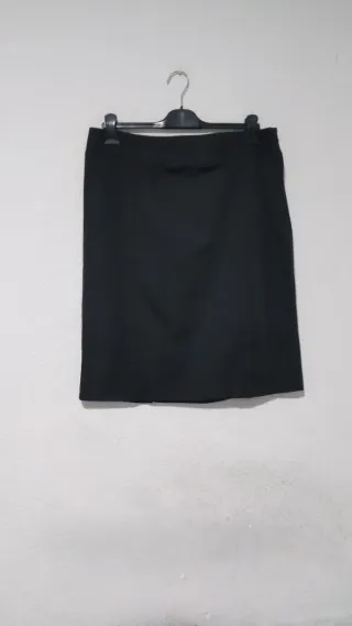 Falda Adolfo Dominguez Negra Talla 44