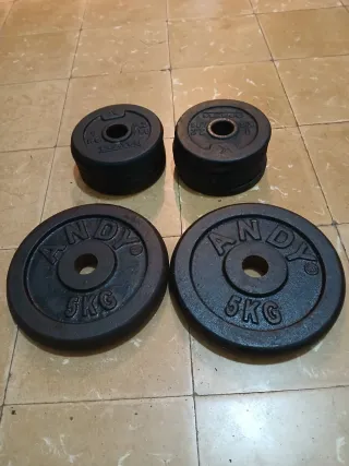 Discos de peso 5kg y de 1kg