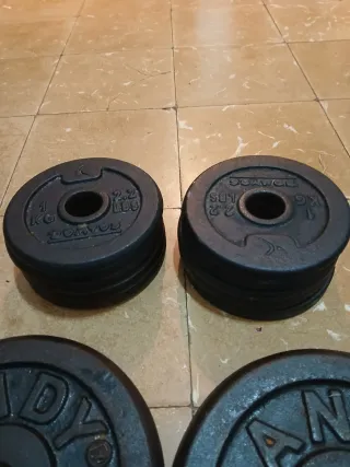 Discos de peso 5kg y de 1kg