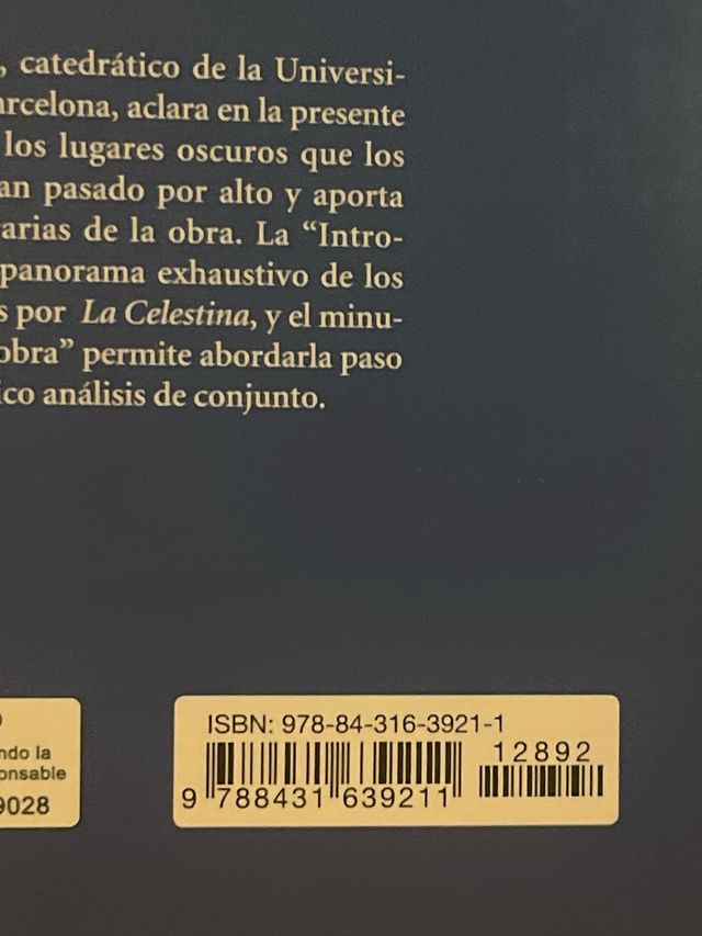 La Celestina libro de 1° Bachillerato